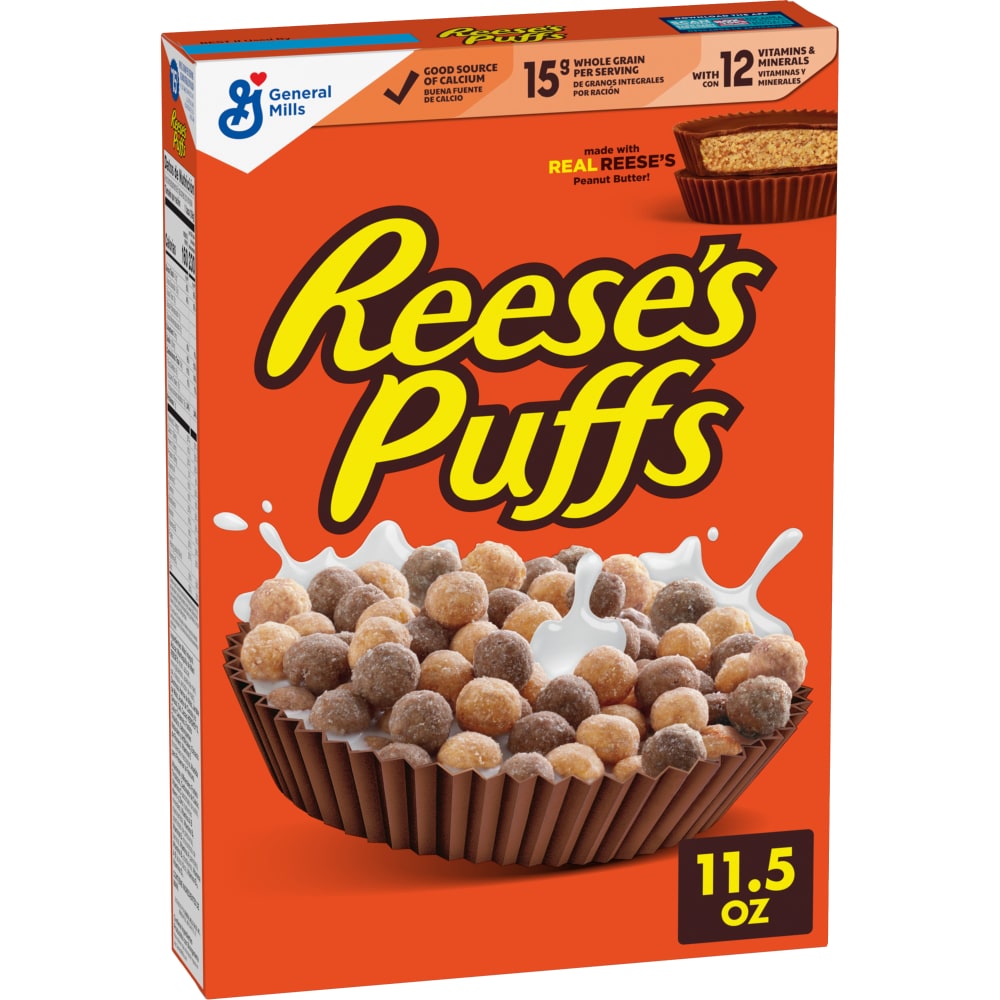 General Mills REESE'S PUFFS Chocolatey Peanut Butter Cereal, 11.5 oz