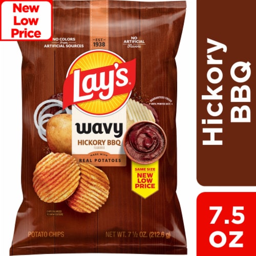 Lay's® Hickory Barbecue Wavy Potato Chips, 7.5 oz