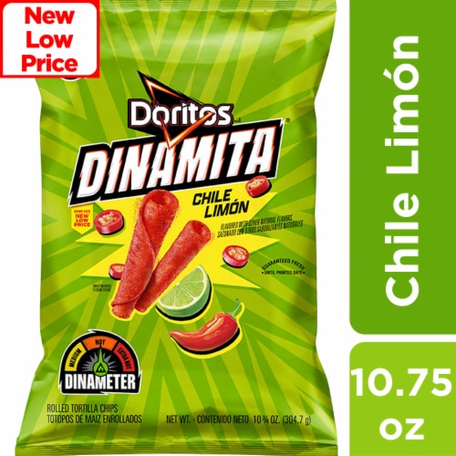 Doritos Dinamita Rolled Tortilla Chips Chile Limon Flavor, 10.75 oz