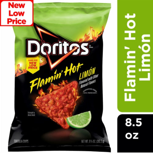 Doritos® Flamin' Hot® Limon Flavored Tortilla Chips, 9.25 oz