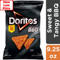 Doritos Sweet and Tangy BBQ Flavored Tortilla Chips, 9.25 Oz