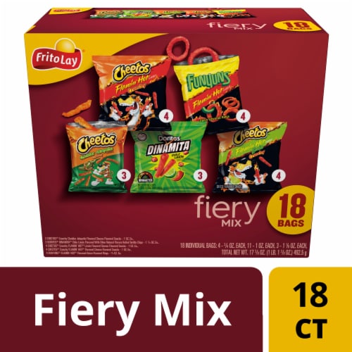Frito-Lay® Fiery Mix Chips Variety Pack, 18 pack