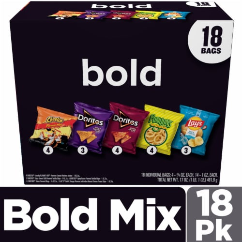 Frito-Lay® Bold Mix Chips Variety Pack, 18 packets