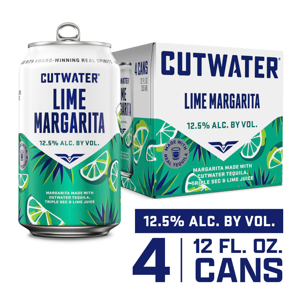 Cutwater Tequila Lime Margarita 4-Pack (12oz Cans)