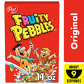 Post Fruity PEBBLES Cereal Fruity Kids Cereal, 11 Ounces