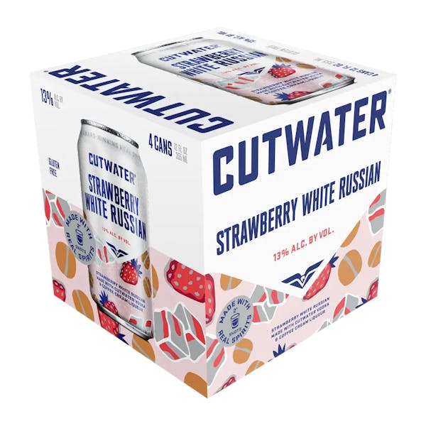 Cutwater Strawberry White Russian 4-Pack (12oz Cans)