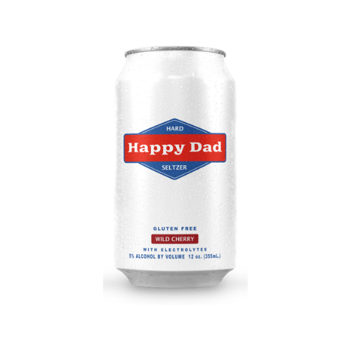 Happy Dad Wild Cherry Hard Seltzer Can