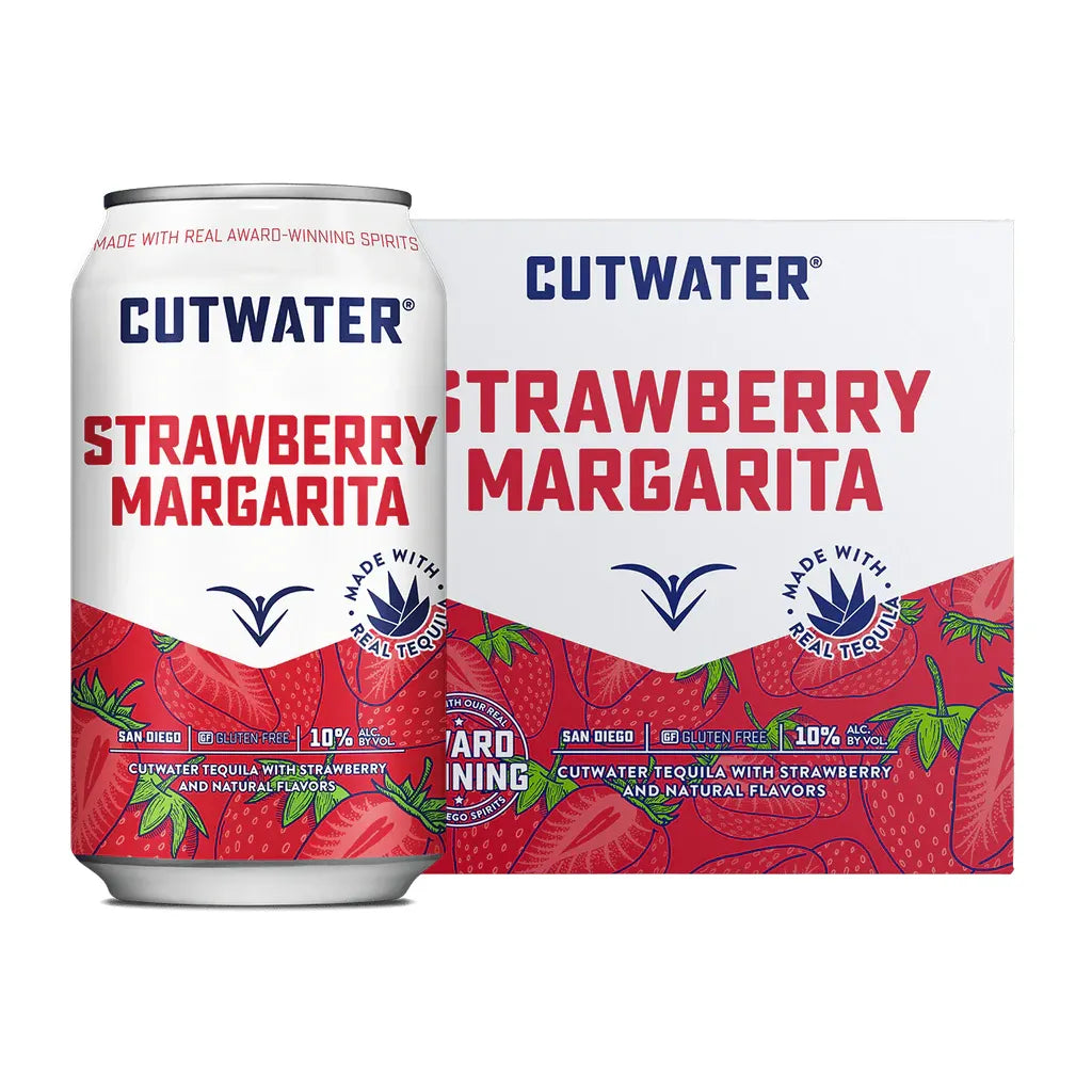 Cutwater Tequila Strawberry Margarita 4-Pack (12oz Cans)